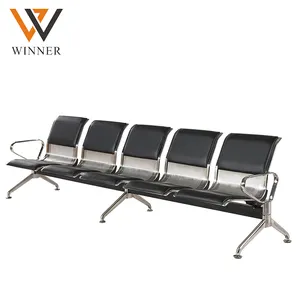 Cadeiras clínicas do aeroporto hospital, cadeiras de metal com almofada de pu do banco banco banco banco