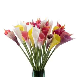 Vente en gros d'usine décorative Real Touch PU artificielle Calla Lily