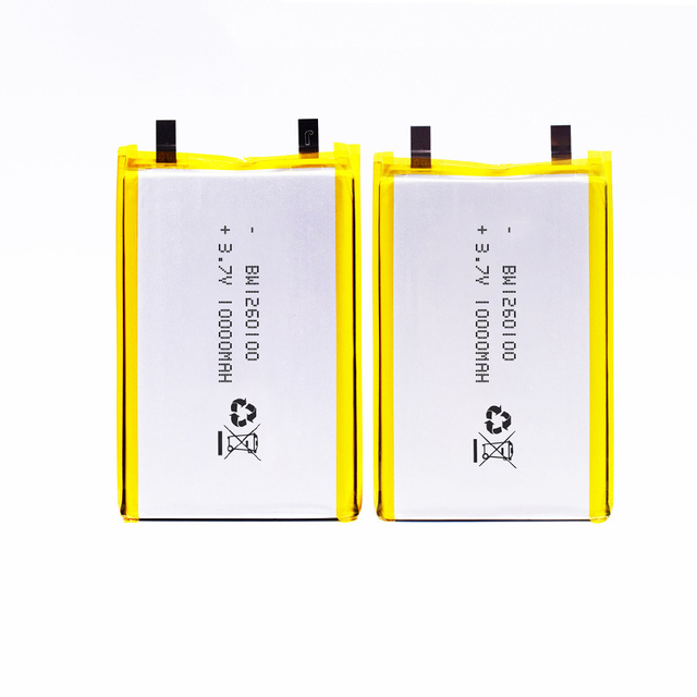 BW1160100 1260100 1260110 1160110 Semi-solid State 3.7V 10000mAh Lithium Battery Pouch for Power Bank