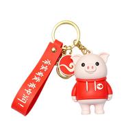 Porte-clés en silicone souple personnalisé avec logo 2D 3D, porte-clés en caoutchouc souple, porte-clés mignon en PVC, porte-clés de dessin animé pour la promotion