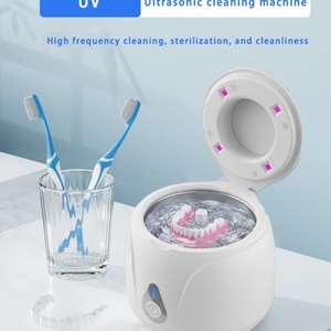 Vente directe usine : Nettoyeur ultrasonique multifonctionnel 45 kHz 180 ml avec affichage numérique pour prothèses dentaires, aligneurs, brosses à dents et bijoux - Product Image 4