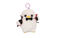 Porte-clés en peluche personnalisé en gros directement de l'usine, hibou en tissu super doux avec rembourrage en coton PP, suspendoirs de sac en peluche personnalisés
