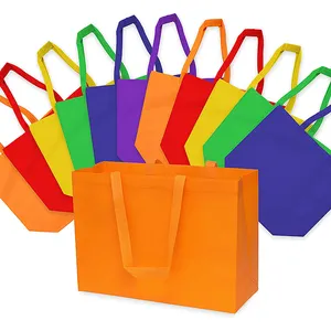 Eco Friendly Custom Logo Non Woven Ultrasonic Bags Wholesale Reusable Grocery Shopping Bag