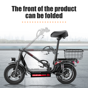Scooter Eléctrico al Mejor Precio, Asiento de 14 Pulgadas, Plegable, Motor sin Escobillas de 350W, Marco de Acero de Alto Carbono, Certificado, Frenos de Disco Impermeables, 28 km de Autonomía - Product Image 3