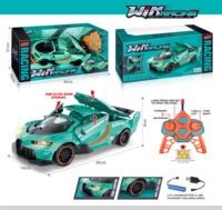 Coche RC Bugatti 1:12 con Apertura de 3 Puertas con una Sola Tecla, Luz LED, Recargable, Juguete de Control Remoto