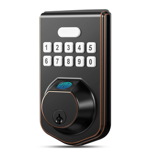 Cerraduras Inteligentes para Puertas de Hotel y Hogar con Logotipo Personalizado, Cerradura Digital Inteligente de Aleación de Aluminio con Huella Dactilar y 2 Llaves - Product Image 4