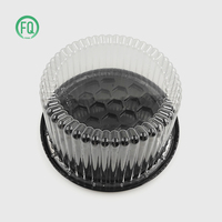 Boîtes à gâteaux en plastique jetables transparentes rondes de 12 pouces avec dôme supérieur en PET, contenants en plastique jetables pour l'emballage alimentaire