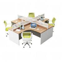 Bureau design moderne Bureau de travail Cabine de travail Mobilier de travail polyvalent Table de bureau Poste de travail du personnel Bureau