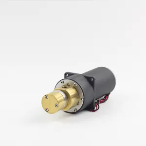 新型设计24v微型静音循环泵，带电刷电机驱动不锈钢电磁齿轮水泵头