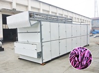 Sécheur à bande transporteuse multi-couches automatique à gaz, four de séchage alimentaire pour fruits