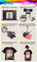 Imprimante DTF pour T-shirts Epson I3200/XP600 24 pouces (60 cm) à jet d'encre avec double/triple/quadruple tête, état neuf, encre pigmentée, Impresora DTF