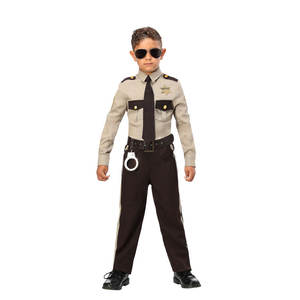 Nouveaux Costumes d'Halloween pour adultes Costume de shérif pour hommes Pourim Halloween Police Man Cosplay Costumes - Product Image 3
