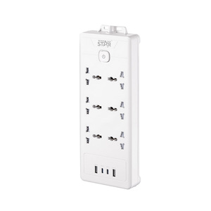 Regleta de Enchufes Winning Star, 10A, 2500W, Cable de 3 Metros, 6 Tomas de Corriente con Puertos USB, Protección Contra Sobrecargas - Product Image 5