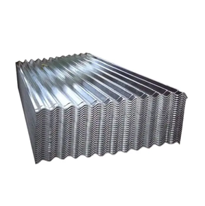 Haute qualité Dx51D Dx52D taille personnalisée 0.2mm-0.5mm d'épaisseur tôle de toiture en acier galvanisé ondulé - Product Image 1