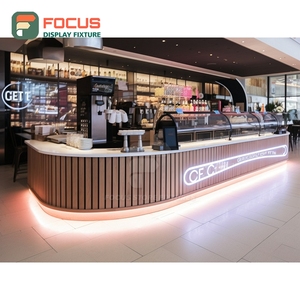 Premium Coffee Display Cabinet Matte <b>Black</b> Finish Syrup Bottle Display Area Cafe Merchandise Cabinet - Product Image 4