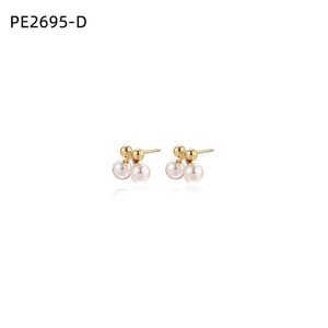ต่างหูแฟชั่น DE PERLAS รุ่น PE2695 สำหรับผู้หญิง เครื่องประดับคุณภาพสูง - Product Image 2