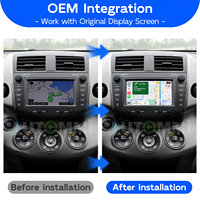 صندوق فك تشفير لاسلكي لنظام Apple CarPlay وAndroid Auto لسيارات تويوتا RAV4 2005-2012 E8009 مع شاشة ملاحة RGB OEM