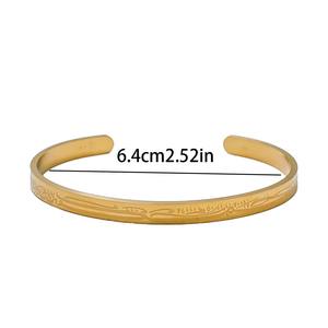 Personnalisé Coran Allah arabe musulman Islam religieux basé sur la foi Bijoux de mode Bracelets Bracelets en acier inoxydable pour les femmes - Product Image 6