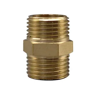 Brass Double Nipple Fitting Brass Thread 1/2"-2" Inch Brass Fitting
