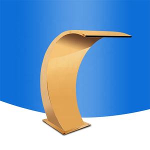 <span class=keywords><strong>Fontana</strong></span> a Cascata per Piscina da Giardino in Acciaio Inox Dorato di Alta Qualità con Design Moderno e Facile Installazione - Product Image 3