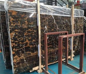 매직 미켈란젤로 포르토로 골드 블랙 대리석 광택 슬라브 저렴한 가격 - Product Image 2