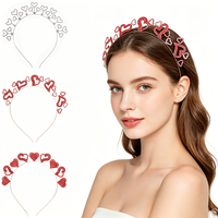 Serre-tête ludique en forme de cœur avec strass multicolores pour femmes et filles – Accessoire capillaire pour la Saint-Valentin, les fêtes, les mariages et les anniversaires