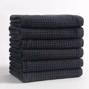 Japanse Katoen Geweven Wafel Gezicht Handdoek Katoen Super Absorberende Zachte Handdoek Set 100 Katoen Vlakte Zachte Badhanddoek