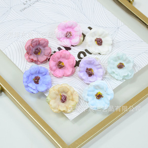 Flores artificiales de jazmín Dongchen Crafts de 3 cm, mini flores de seda multicolor para manualidades, tocados, coronas y decoración del hogar. - Product Image 4