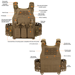 Gilet tattico in Nylon <span class=keywords><strong>1000d</strong></span>, - Product Image 5