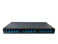 Panneau de brassage fibre optique professionnel 12 ports 1U 19 pouces à montage en rack SC LC Duplex en métal pour centre de données