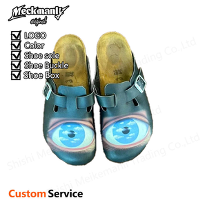 Zuecos y Mules Unisex de Gamuza Genuina de Alta Calidad 2024, Zuecos de Corcho para Mujer, Pantuflas de Cuero de Lujo - Product Image 1