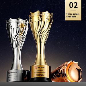 मैराथन खेल फुटबॉल/बास्केटबॉल चैंपियन गुणवत्ता ट्रॉफी के लिए अनुकूलित धातु खेल बैठक ट्रॉफी रचनात्मक पुरस्कार - Product Image 3