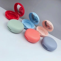 Emballage compact pour poudre de maquillage, nouvelle forme ronde et mignonne, étui compact pour le visage