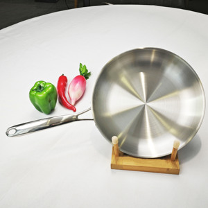 Hiện đại thân thiện với môi không dính thép không gỉ <span class=keywords><strong>Cookware</strong></span> Set 26*5cm Chảo bao gồm bít tết Skillet Fry Pan không có nắp cho gas cảm ứng - Product Image 1