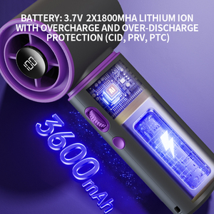 Hot 3600mAh 12000 vòng/phút ngoài trời gió mạnh Mini <span class=keywords><strong>Fan</strong></span> cầm tay tốc độ cao có thể sạc lại không dây cầm tay cầm tay người hâm mộ - Product Image 6