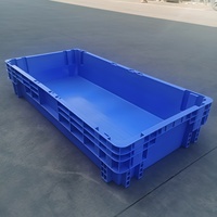 Boîte de rangement solide en PP de qualité alimentaire ZYCYP30 avec poignée en fer, perforée, empilable, emboîtable et recyclable, 726*415*230, pour le stockage