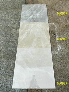 Carreaux de sol et de mur en porcelaine brillante blanc Carrara 60x60cm Bon marché Liquidation Stock pour la conception d'immeubles de bureaux et de salles - Product Image 4