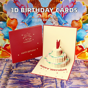 Mulai pesta <span class=keywords><strong>3D</strong></span> Pop-Up kertas kartu ucapan ulang tahun dengan amplop-Perlengkapan Pesta & Liburan - Product Image 2