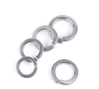 Rondelles de serrage à ressort en acier inoxydable haute résistance, zinguées, certifiées ISO, pour applications de fixation industrielles et automobiles