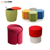 Meubles de bureau modernes de haute qualité, zone de réception publique, zone de loisirs, canapé bas en mousse moulée pour les loisirs