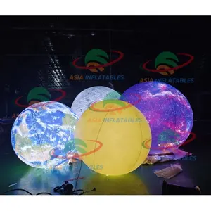 Balão inflável do sistema solar do pvc, decoração do palco, grandes balões de iluminação do planeta nino