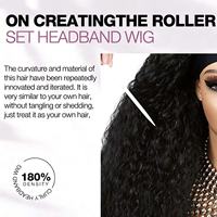 Perruques synthétiques longues à bandeau, bouclées afro crépues, classiques, volumineuses, ondulées, sans colle, pour la vente en gros