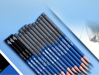 Crayons de dessin et d'esquisse pour artistes PICASSO 2H/H/HB/B/2B/3B/4B/5B/6B/7B/8B/9B, dureté mixte, 12 par boîte, en bois de tilleul, mine noire, numériques