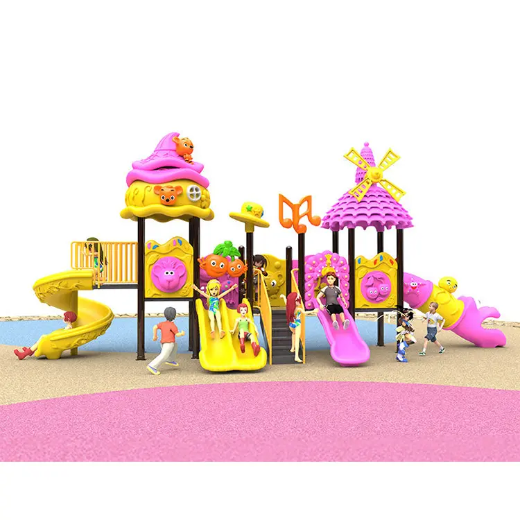 Nuevo producto comercial para niños, equipo de tobogán para patio de recreo al aire libre