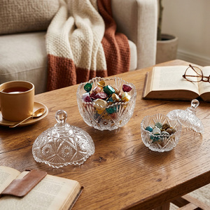 Kreativer Minimalistischer Nordischer Stil Transparenter Glasbehälter mit Deckel Dekorativer Schreibtisch-Organizer für Wattestäbchen und Zahnstocher - Product Image 6
