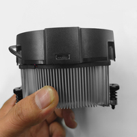Refroidisseur de processeur rond ARGB pour PC, refroidissement du processeur AM4 AM5, refroidisseur d'air pour processeur avec ventilateur PWM de 90 mm, radiateur de processeur personnalisable