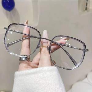 Moda Anti-Azul Luz Óculos Quadros para Mulheres Ultra-Light Material Popular Large-Frame Óculos para Rostos Grandes - Product Image 3