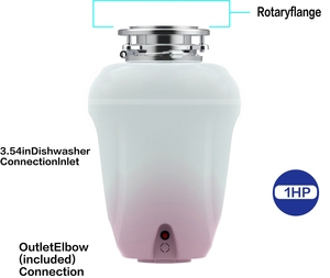 Điện thép không gỉ + <span class=keywords><strong>ABS</strong></span> nhựa bồn rửa nhà bếp chất thải thực phẩm disposer DC động cơ giảm thanh Công nghệ tự động Máy Nghiền Rác - Product Image 2