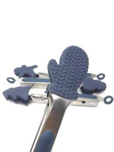 Hot Keukengereedschap Kerst Items Food Clip Santa Sneeuwpop Kerstboom Siliconen Voedsel Tong - Product Image 4