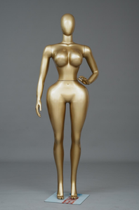 Mannequin gonflable femme grande taille en plastique ABS, pose debout, pour vêtements et lingerie, idéal pour la présentation de lingerie et de vêtements féminins courbes. - Product Image 2